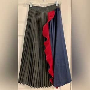 Zero degrees Celsius- Navy Grey Maroon Skirt - Size Small